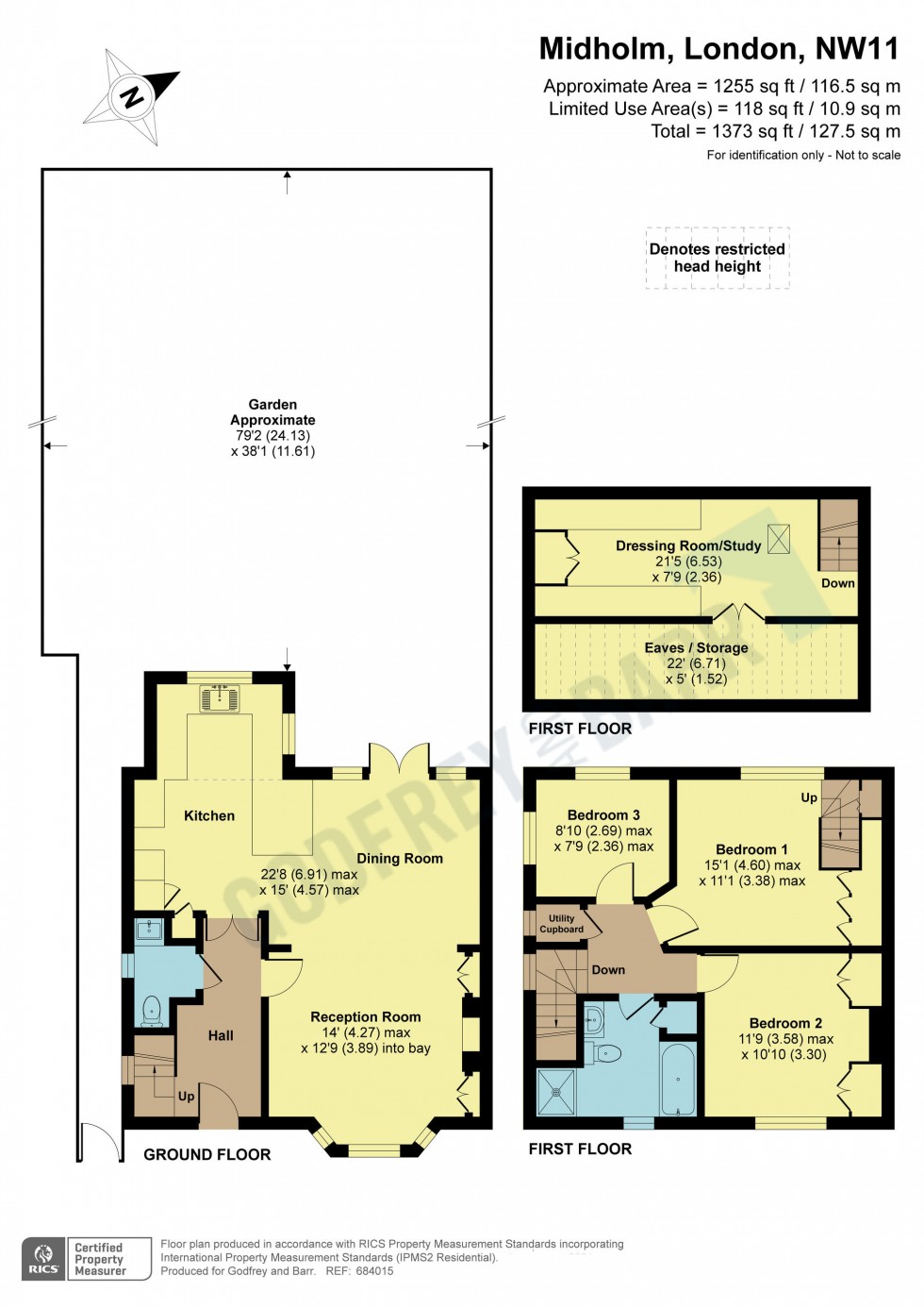 Floorplan for Midholm, Hampstead Garden Suburb