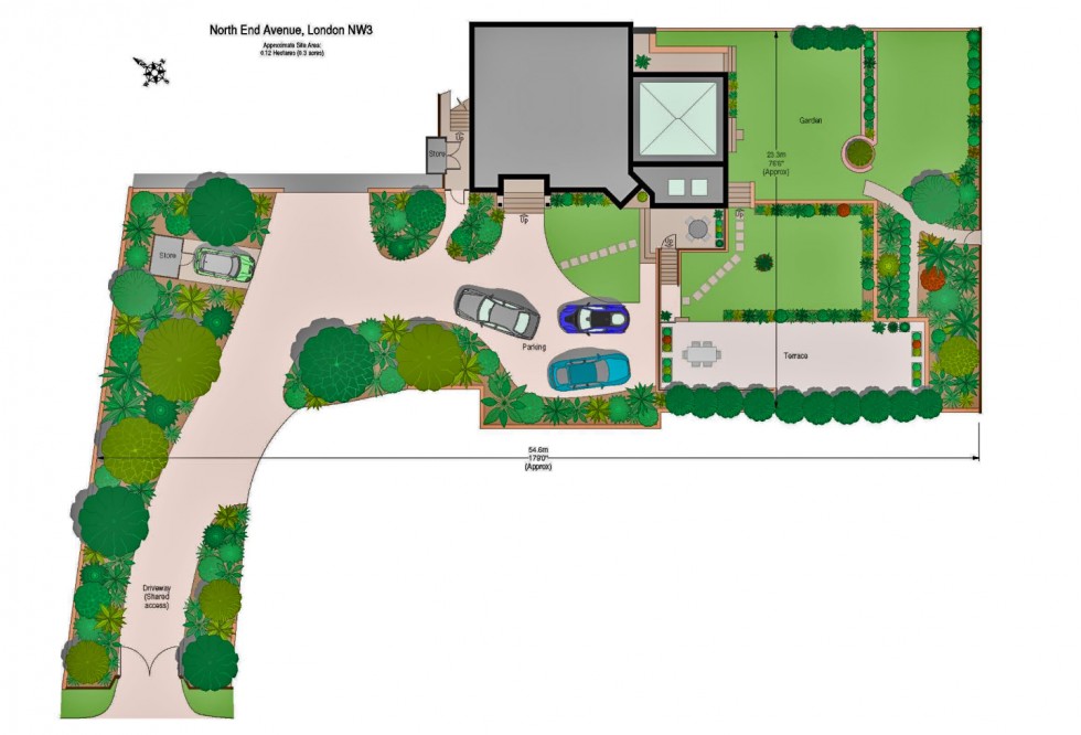 Floorplan for North End Avenue, Hampstead