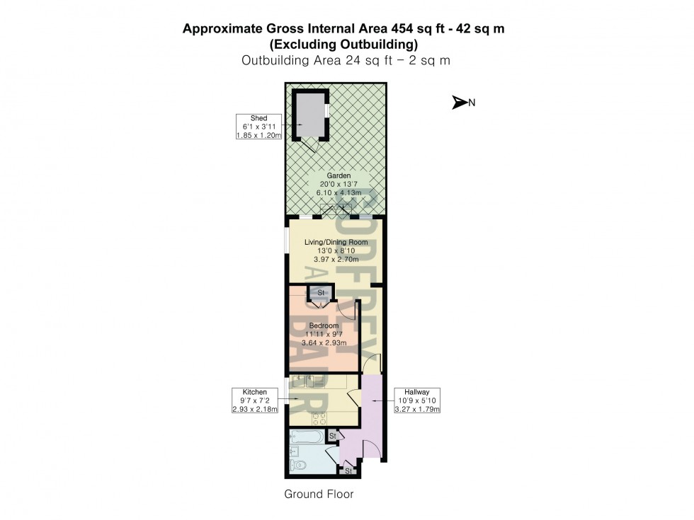 Floorplan for Birkbeck Road, Mill Hill