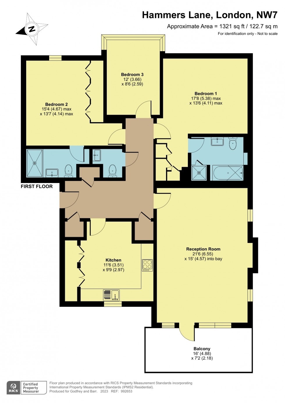 Floorplan for Mill Hill Place, Hammers Lane, Mill Hill