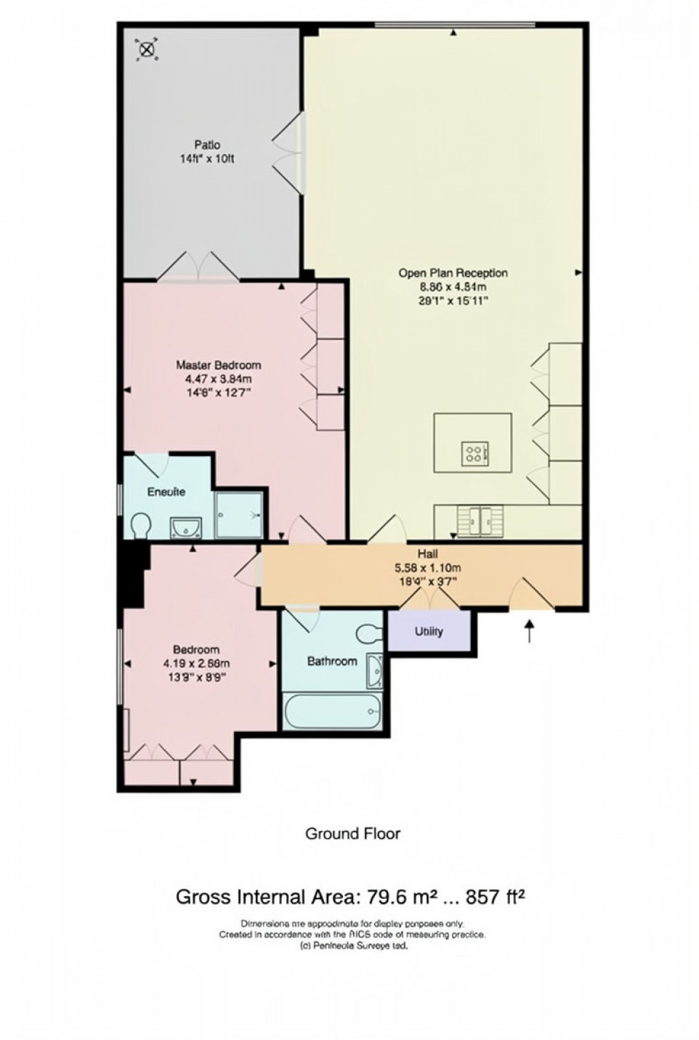 Floorplan for Beechcroft Avenue, Golders Green