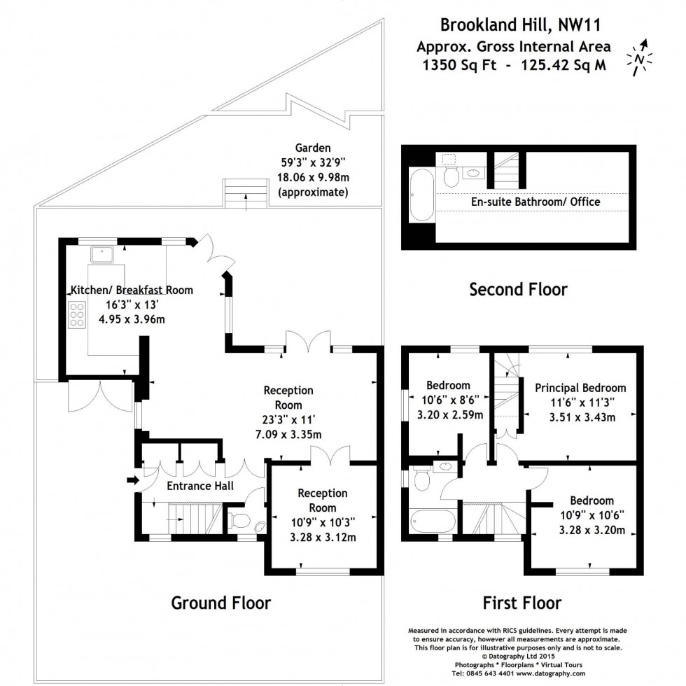 Floorplan for Brookland Hill, Hampstead Garden Suburb