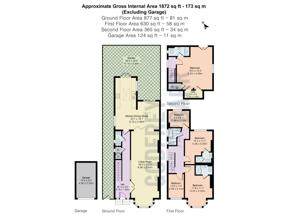 Floorplan for Holly Park, Finchley