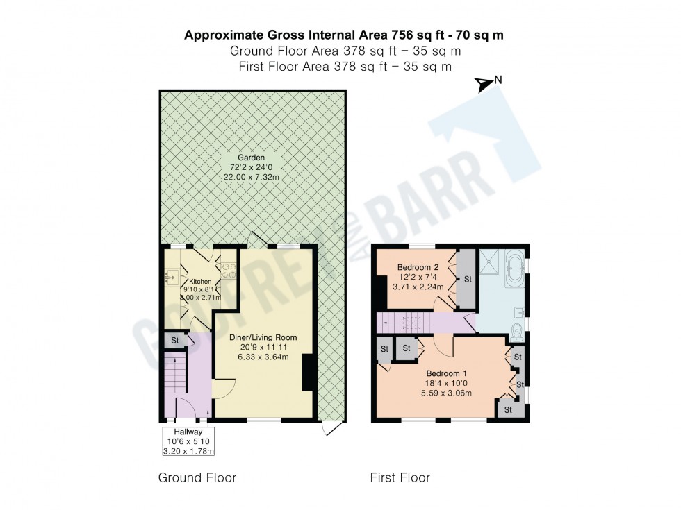 Floorplan for Midholm, Hampstead Garden Suburb