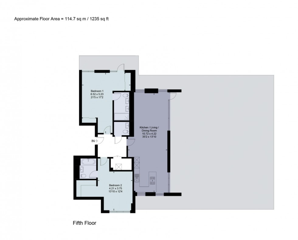 Floorplan for Inglis Way, Mill Hill East