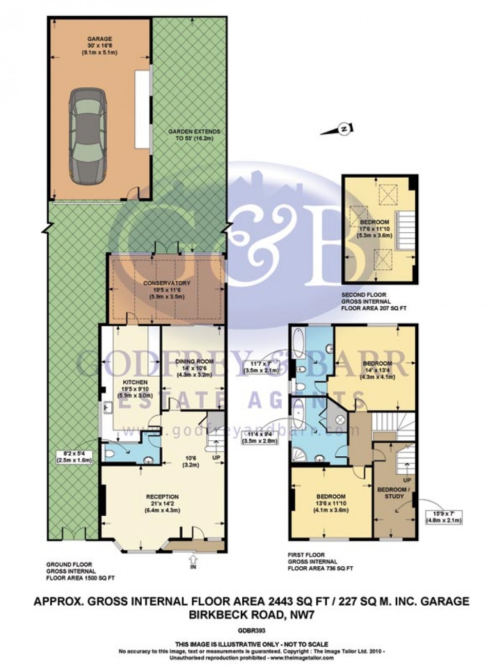 Floorplan for Birkbeck Road, Mill Hill