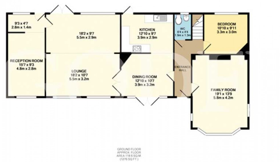 Floorplan for Wise Lane, Mill Hill