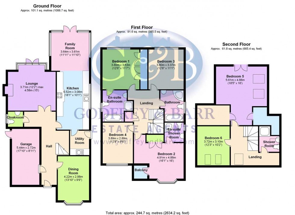 Floorplan for Flower Lane, Mill Hill