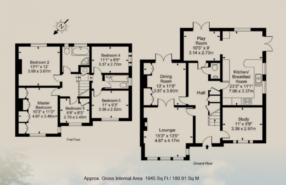 Floorplan for Southway, Totteridge