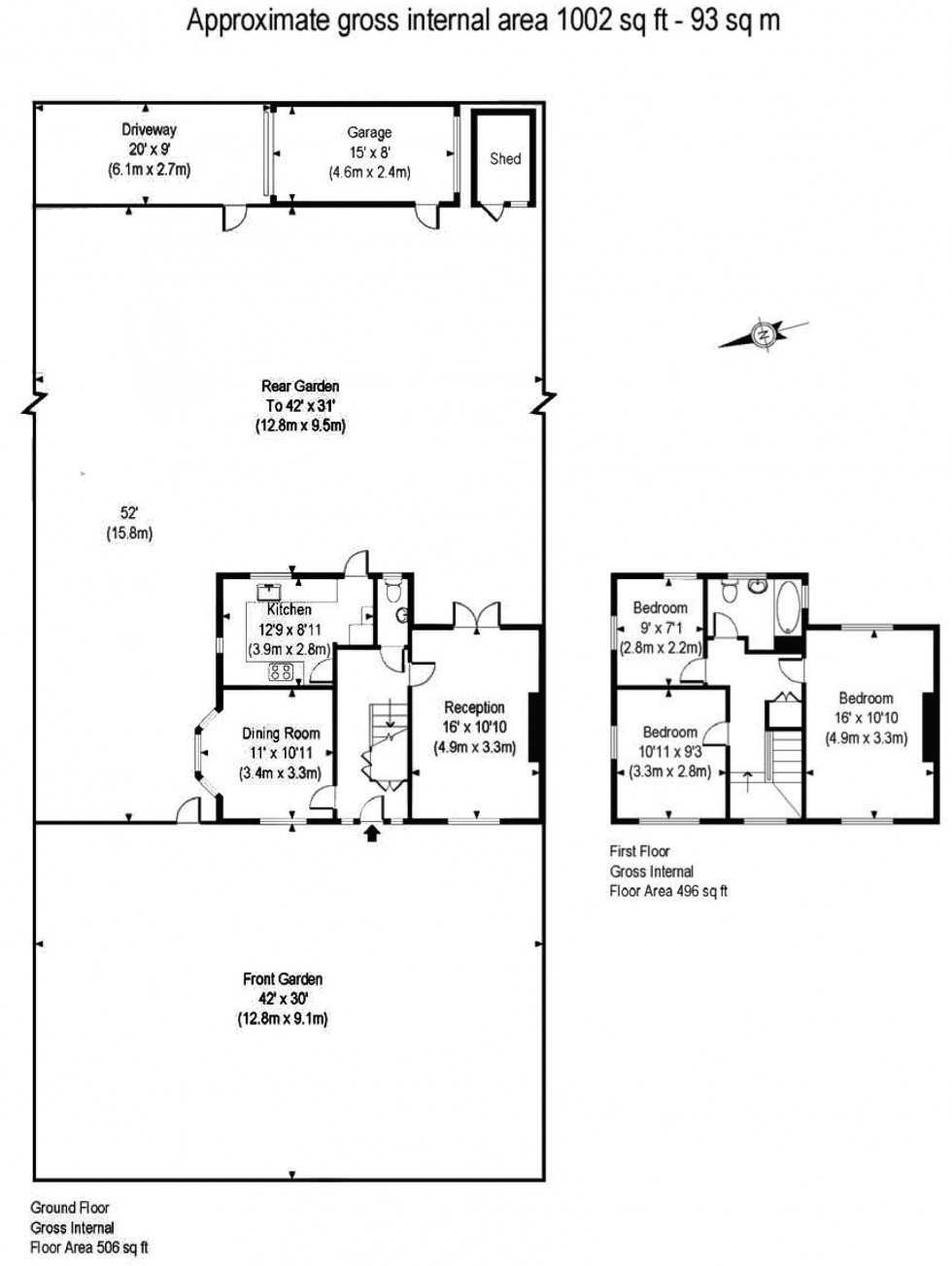 Floorplan for Midholm, Hampstead Garden Suburb