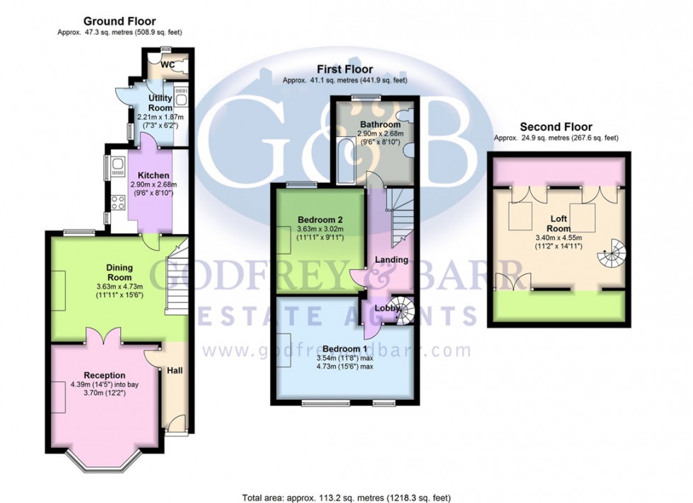 Floorplan for Park Road, Radlett