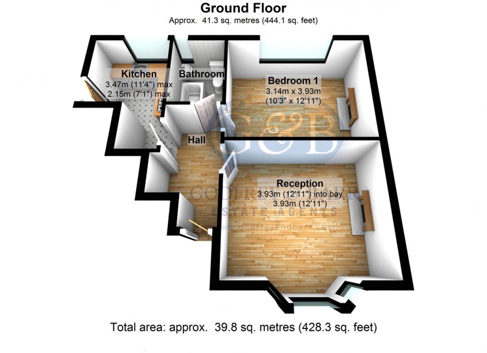 Floorplan for Hill Top, Hampstead Garden Suburb