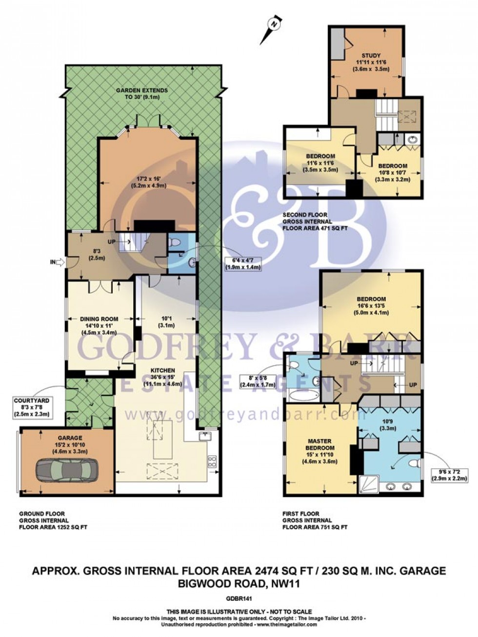 Floorplan for Bigwood Road, Hampstead Garden Suburb, Nw11 7BG