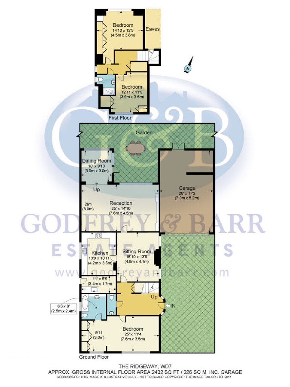 Floorplan for The Ridgeway, Radlett