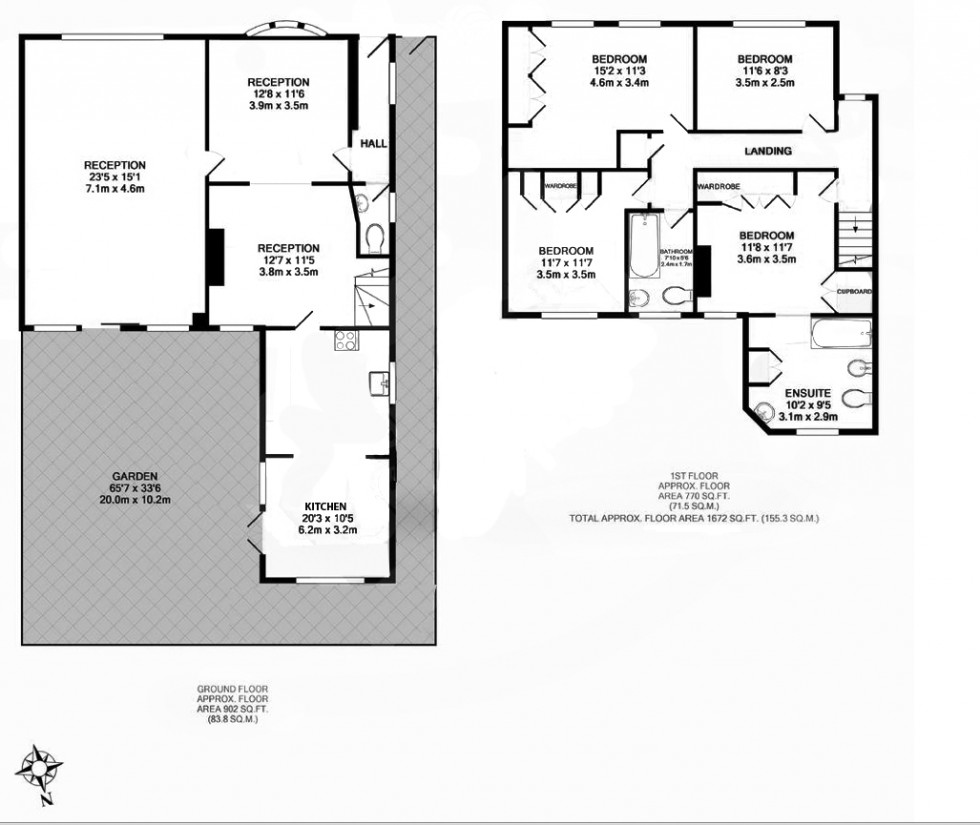 Floorplan for Milton Road, Mill Hill