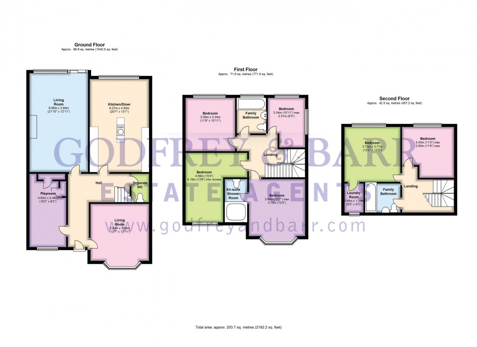 Floorplan for Templars Crescent, Finchley