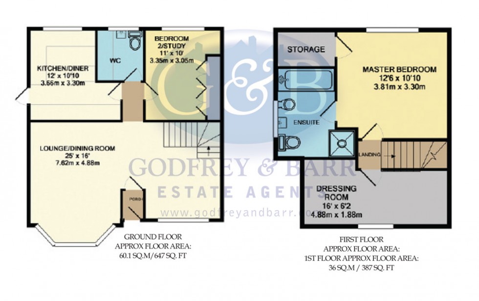 Floorplan for Eleanor Crescent, Mill Hill